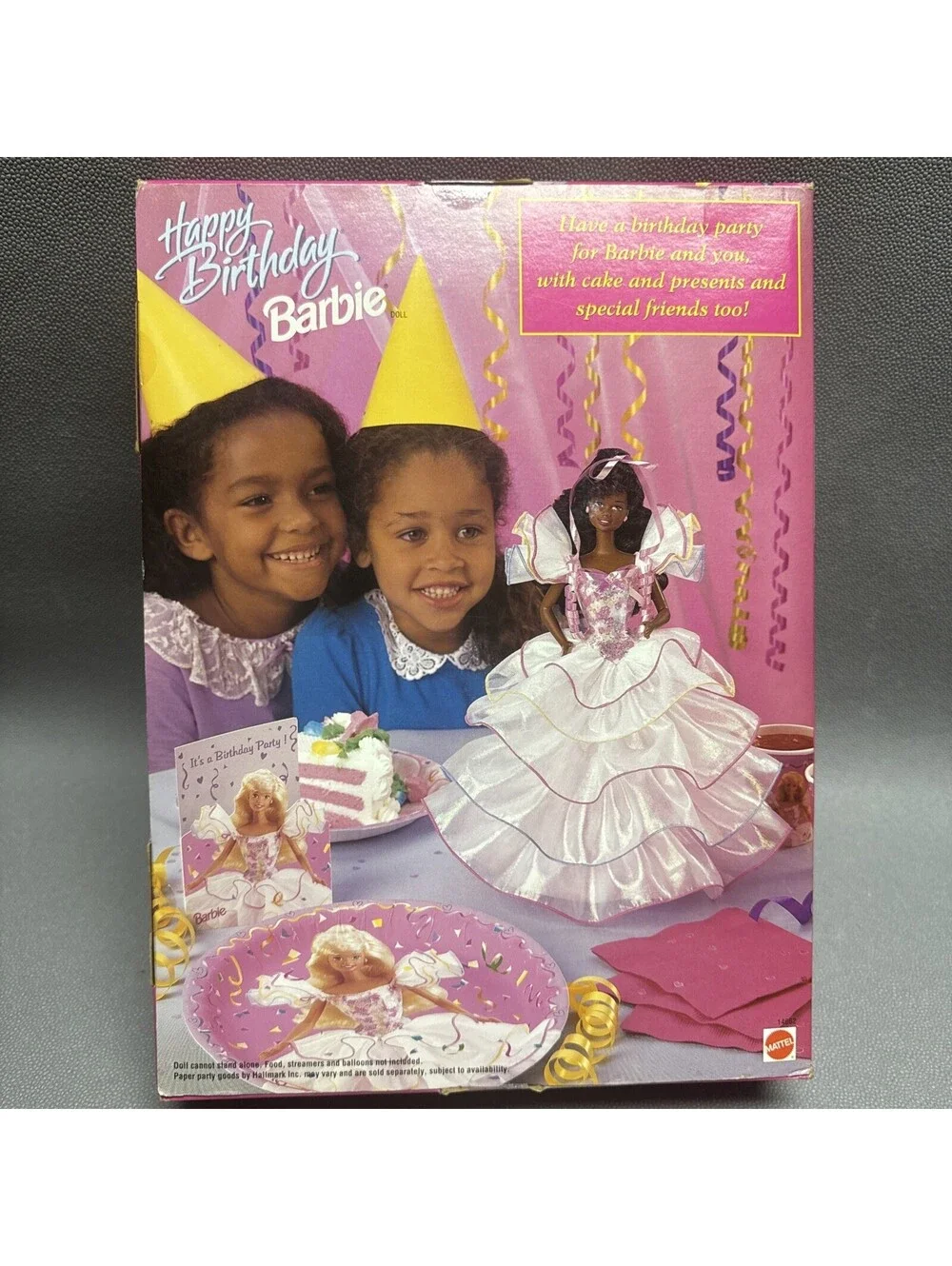 Vintage 1995 Mattel Happy Birthday African American Barbie Doll Damaged Box NRFB